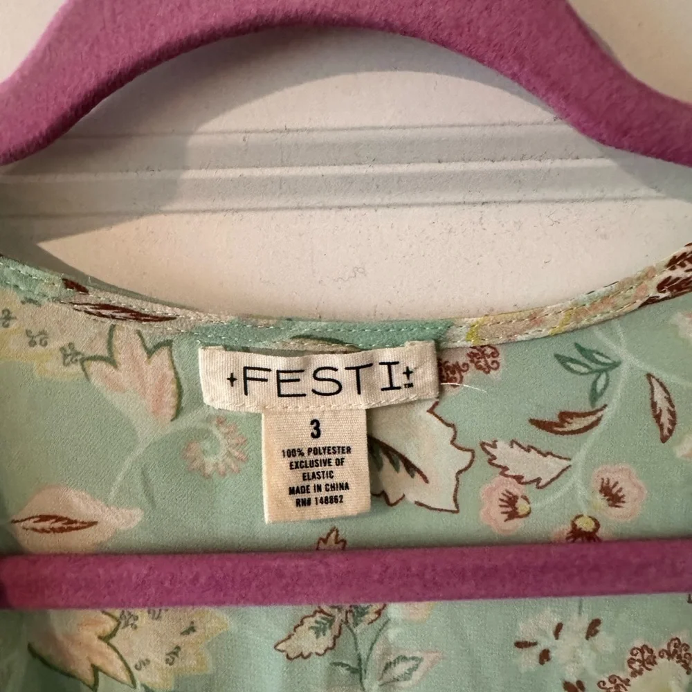 NEW Torrid Festi Chiffon Puff Sleeve Kimono Green 3X 22 24 Plus NWOT - Picture 6 of 6